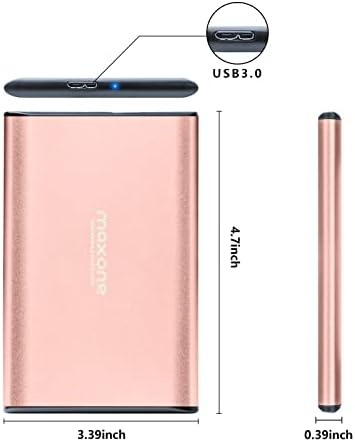 Maxone 500GB Ultra Slim Portable External Hard Drive HDD USB 3.0 Compatible - Image 2