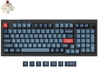 Keychron V5 Max Custom Wireless Mechanical Keyboard, 96% with Number Pad by Keychron