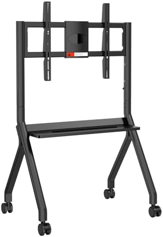 Smart Board Stand for Interactive Whiteboard 47"-65", Four Lockable Wheels, Design for The Modern Office or Classroom by JAV