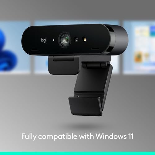 Logitech Brio 4K Webcam, Video Calling,Noise-Cancelling mic,HD Auto Light Correction,Wide Field of View,Windows Hello Works with Microsoft Teams,Google Meet, PC/Mac/Laptop/MacBook/Tablet,Pack of 4 - Image 5