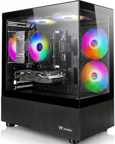 Gaming PC Desktop Computer, Intel Core i7 up to 4.0GHz, GTX 1660 Super 6GB, 16GB RAM, 512GB M.2 SSD, BX3 550W 80PLUS Bronze PSU, WiFi 5, RGB Fan x5, Windows 11 Home (Black) by AIGAMEPC