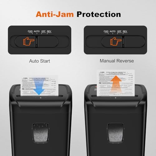 Bonsaii 15-Sheet Cross Cut Paper Shredder for Home Office Heavy Duty - Image 7