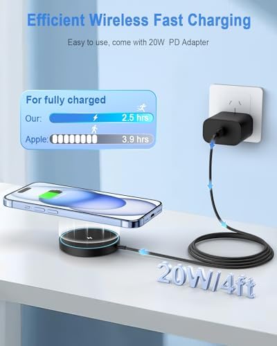 Magnetic Wireless Charger Mag Safe Charging Pad for iPhone 17/16/15/14/13 - Image 4