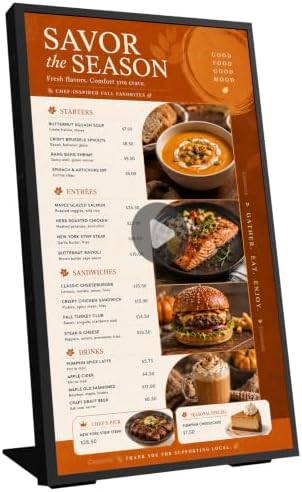18.5" Digital Signage Display, 700 Nits Digital Menu Board by Canlarriz