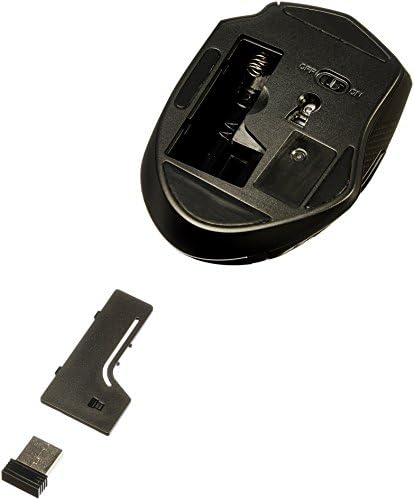 Amazon Basics Portable Wireless Computer Mouse, Ergonomic, 2.4 GHz Optical, DPI Adjustable, Easy to Use, Compatible with PC, Mac, Laptop, Black (Pack of 2) - Image 5