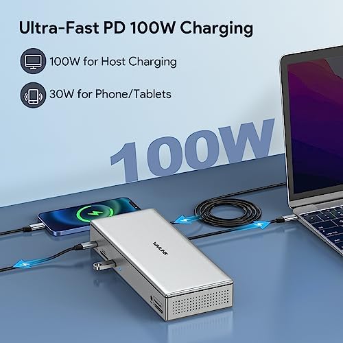 WAVLINK DisplayLink Laptop Docking Station Quad Monitor 4K@60Hz for MacBook - Image 5