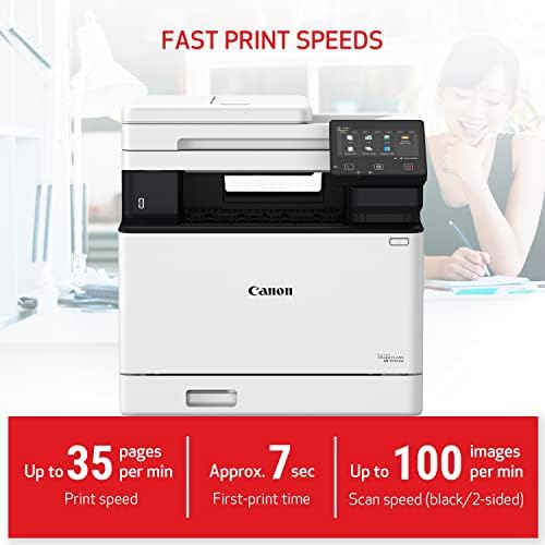 Canon imageCLASS MF753Cdw Wireless Duplex Color Laser All-in-One Printer, Scanner, Copier, Fax, 35 PPM, White - Image 5