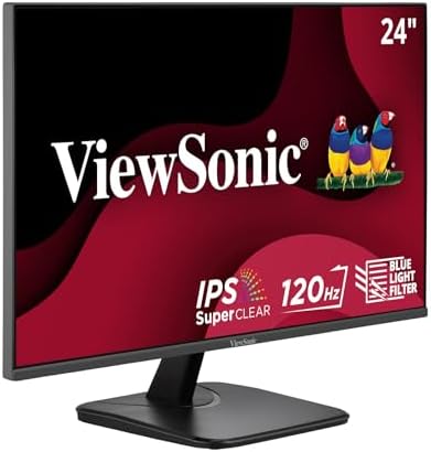ViewSonic VA2456A-MHD 24 Inch 1080p IPS Computer Monitor, 120Hz, HDMI by ViewSonicCorporation