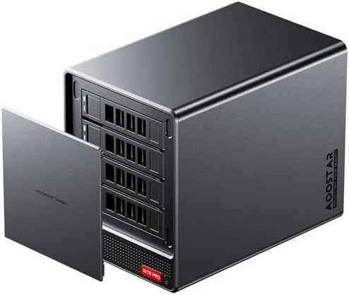 AOOSTAR WTR PRO AMD Ryzen 7 5825u 4 Bay NAS Mini PC, 64GB RAM 1TB SSD, 4K HDMI, 2 * M.2 NVMe Slots, 2.5/3.5 SATAx4 Storage(Up to 4 * 22TB) by AOOSTARMINIPC