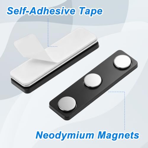 50 Pack Name Tag Magnets, Magnetic Badge Backings for Holders - Image 3