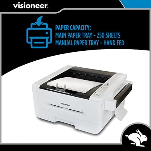 Visioneer Rabbit PC30dwn Laser Printer/Copy Machine, USB Office Printer and Copier for PC and Mac, 30 PPM, Sheetfed 250 Page Automatic Document Feeder (ADF), White - Image 5