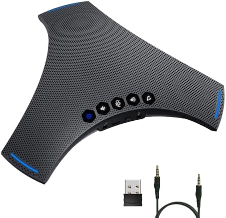 TOALLIN Conference Speaker and Mic, Wireless Speakerphone with Daisy Chain by IdealforVideoConferencingandLiveStreaming