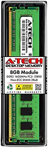 A-Tech 8GB RAM for Dell OptiPlex 9020, 9010, 7020, 7010, 3020, 3010, XE2 (USFF/SFF/MT/DT) | DDR3 1600 MHz DIMM PC3-12800 UDIMM Memory Upgrade by A-TechComponents