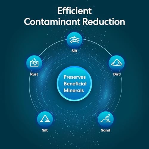 Brio Whole House Water Filter System w/Gauge & Fast-Flow Sediment Filter (5 Micron) 4.5" x 20" | Removes Dirt, Improves Taste & Protects Home Appliances | 900 GPH | 100,000 Gallons or 12 Months - Image 3
