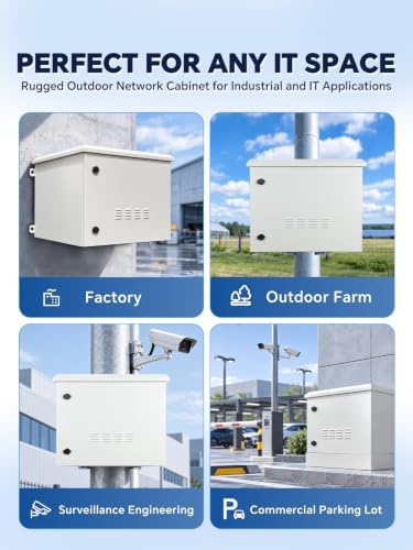 AEONS 9U Wall-Mount Outdoor Network Cabinet, IP55 Rated, Pre-Assembled - Image 6