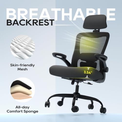 Ergonomic Office Chair for Lower Back Relief, 4-Way Lumbar, 330 LBS - Image 5