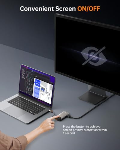 NOVOO USB C Hub Ethernet 4K@60 USB C HDMI Adapter Multiport Type C Adapter, 100W PD, 5Gbps USB-A/C Data Ports Docking Station Compatible for MacBook/iPhone/Dell/HP/Surface - Image 4
