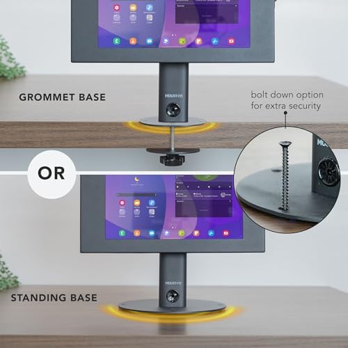 Mount-It! Lockable Tablet Countertop Kiosk Stand Compatible with Samsung - Image 3