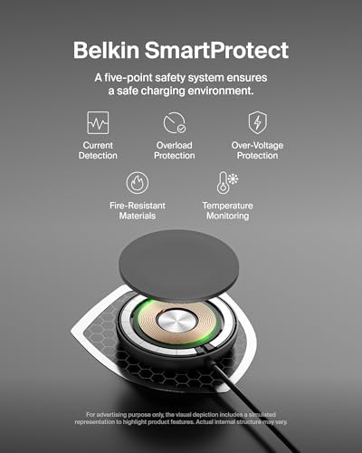 Belkin Qi2 15W Magnetic Wireless Charging Pad, Kickstand with Adapter - Image 5