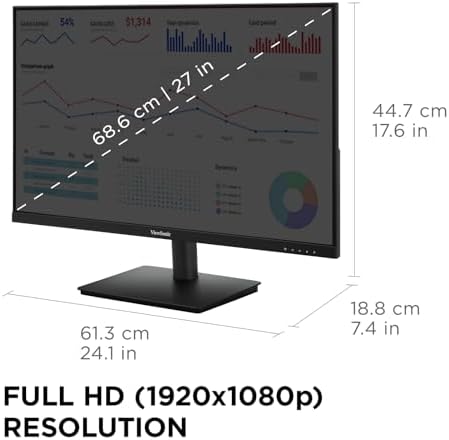 ViewSonic VS2747-H 27 Inch 1080p Computer Monitor, IPS 100Hz Display - Image 5