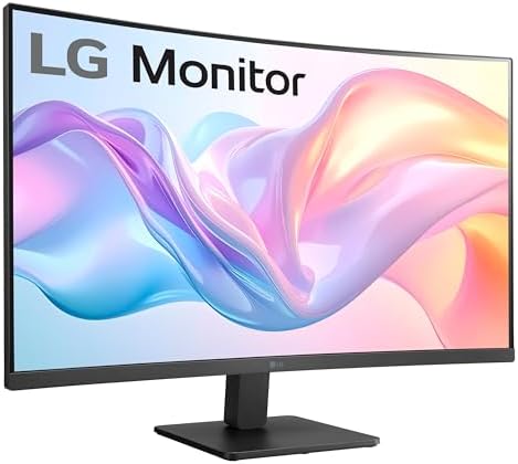 LG 32MR50C-B Curved Monitor 32-Inch FHD 100Hz AMD FreeSync OnScreen Control Dynamic Action Sync Black Stabilizer Tilt Stand (HDMI) - Black - Image 6