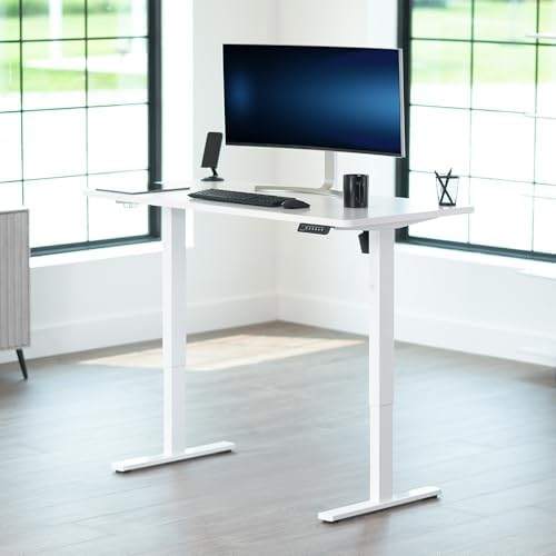 VIVO White 55 x 28 in Standing Desk, DESK-KIT-1W55W - Image 2