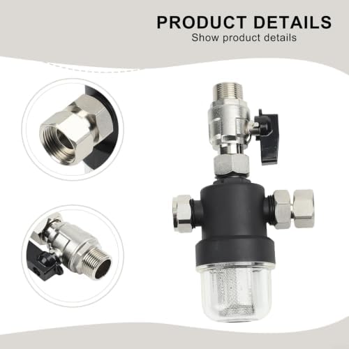 Boiler Magnetic Water Filter for Underfloor Heating, DN20 DN25 Connection, for Stainless Steel Mesh Sludge Separator, 0-75C Temperature for(DN20) - Image 6