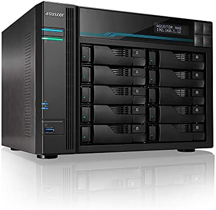 Asustor Lockerstor 10 AS6510T - 10 Bay NAS for Small Business (Diskless) by Asustor