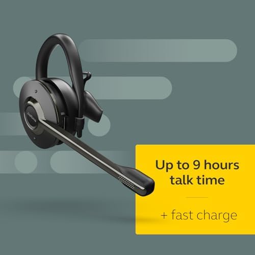 Jabra Engage 75 SE (Second Edition) Wireless Headset, Convertible – Telephone Headset with Industry-Leading Wireless Performance, Advanced Noise-Cancelling Microphone, All Day Battery Life - Black - Image 5