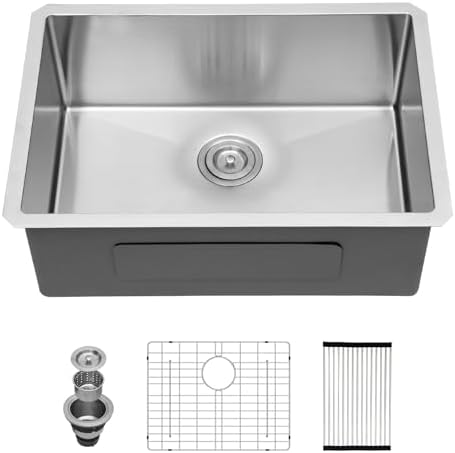 26 Inch Undermount Stainless Steel Kitchen Sink by Couoko