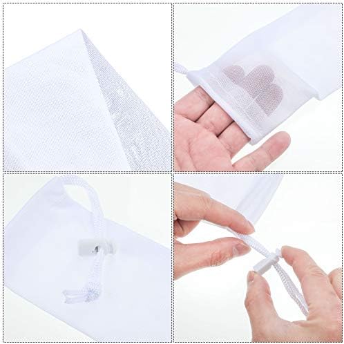 Shappy 6 Pieces Lint Traps for Washing Machine Drain Hose Nylon Mesh - Image 2