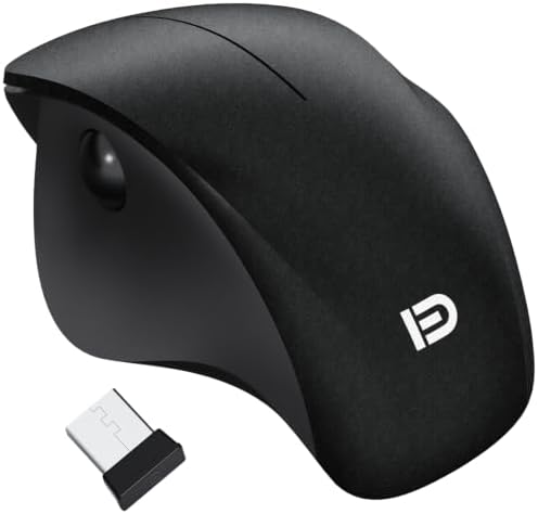 Wireless Ergonomic Mouse, Thumb Side Scroll, Quiet Click by MangoEra