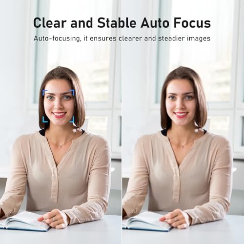 saylas 4K Webcam with 4 Noise Cancellation Microphone, W8GS Web Cam, Privacy Cover, 85° FOV, Plug & Play Web Streaming Camera for Computer, USB Webcam for Pc, Laptop, Desktop, Mac - Image 3