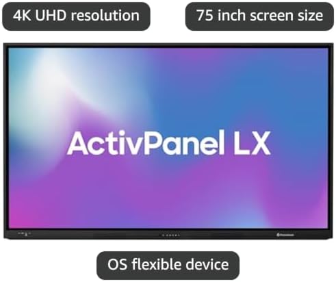 Promethean ActivPanel LX 86" Digital Whiteboard, Includes 4GB Android OPS - Image 2