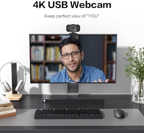 MAXHUB 4K USB Video Conference Camera - 120° Wide Angle, Auto Framing Webcam for Mac PC Meetings, 1/2.3" CMOS Sensor Noise Reduction, USB Type-C Connect Laptop PC, Certified for Microsoft Teams - Image 4