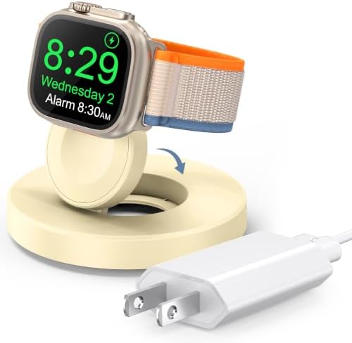Upgraded for Apple Watch Charger,Portable Magnetic Fast Charging Dock by ZAPOGO