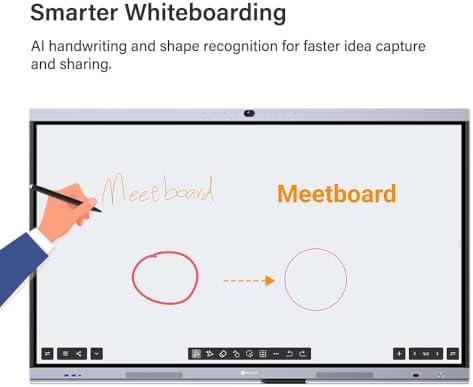 AG Neovo 65" Smart Board with Camera and Microphone, Google EDLA Certified Interactive Whiteboard for Business, Android 13, 4K Resolution, Wireless Screen Sharing, Digital Whiteboard (IFP6504P-AO) - Image 4