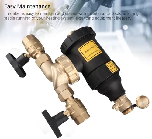 Magnetic Boiler Filter, 3/4 Inch DN20 Connector 5μm Brass Wall Mounted Boiler Magnetic Filter - Image 3