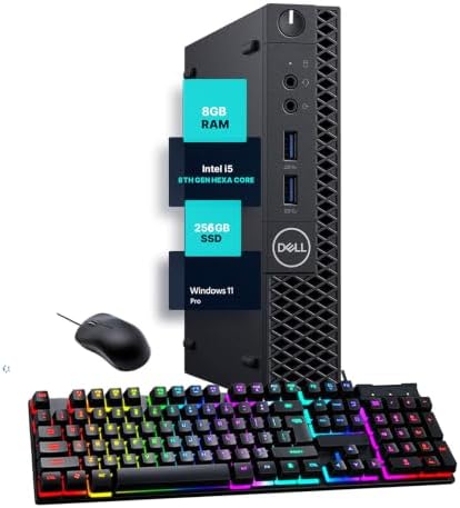 Dell Optiplex 3070 mini pc Core i3-9100T 8GB RAM 256GB SSD(Renewed) by Amazon+Renewed
