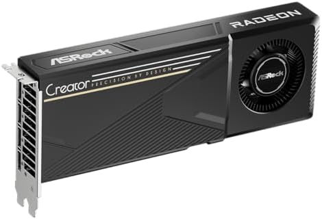 ASRock Radeon AI PRO R9700 Creator 32GB Professional Graphics Card, 2920 MHz Boost Clock, GDDR6, AMD RDNA 4, AI-Accelerators, DisplayPort 2.1a, PCIe 5.0, Blower Cooler - Image 2