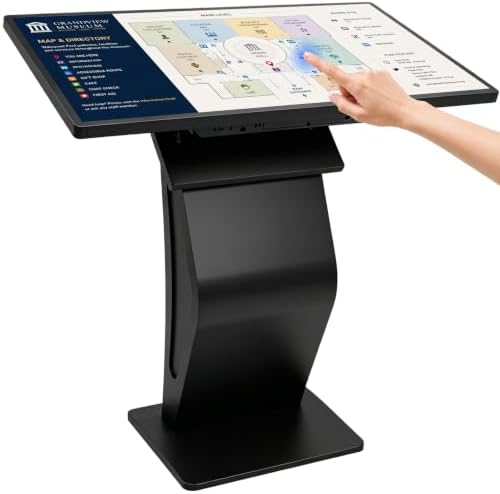 43 inch Touch Screen Kiosk, Windows11 System(8+128g) | K-Style Stand Inquiry Machine, Human–Machine Interaction Smoothly for Mall Navigation/Self-Ordering/Advertising/Retail Store by Unknown