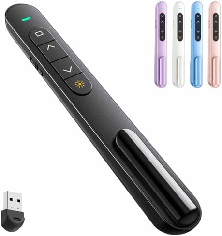 QUI Presentation Clicker with Volume Control, Wireless Presenter Remote by QUI