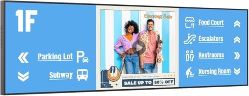 29" Digital Signage Display 1000-Nit Stretched Bar Monitor by Canlarriz