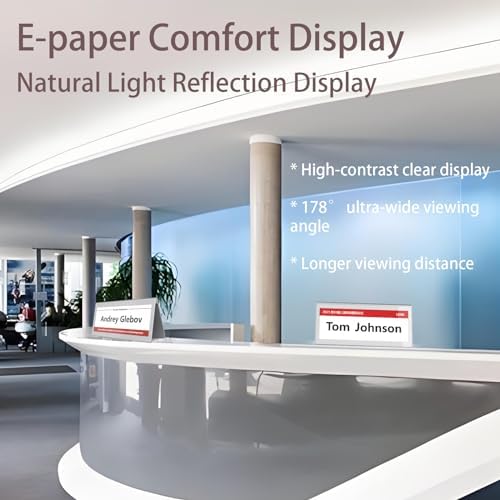 Editable Table Name Tent Digital Blank Place Name Card with Dual 8.6" ePaper Screen, Single Charge for Half A Year, 10 pack - Image 6