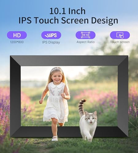 Uhale Digital Picture Frame 10.1" WiFi Electronic Photo Frames 32GB Storage - Image 4