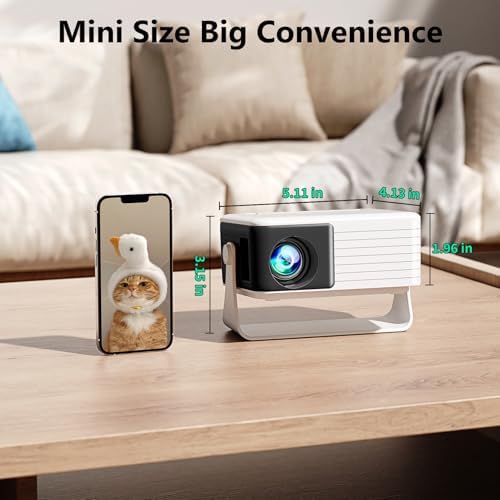 Yoton Y3 Mini Projector, Ultra-Compact 317g, 360° Stand, Auto Keystone - Image 4