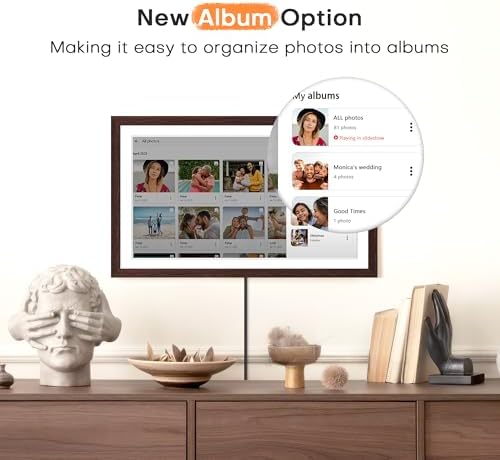 Frameo Digital Picture Frame, 15.6 Inch WiFi Large Electronic Photo Frame - Image 5