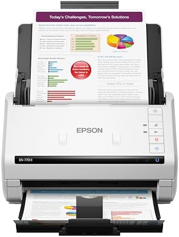 Epson DS-770 II Color Duplex Document Scanner 45 ppm High Speed by Unknown