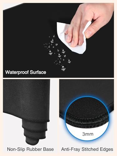 Magnetic Wireless Charging Mouse Pad, 31.5"x15.8" Large Desk Mat - Image 5