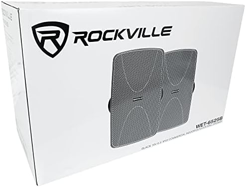 Rockville RCS350-6 6-Zone 70V Commercial Amp with 8 WET-6525B Speakers - Image 4